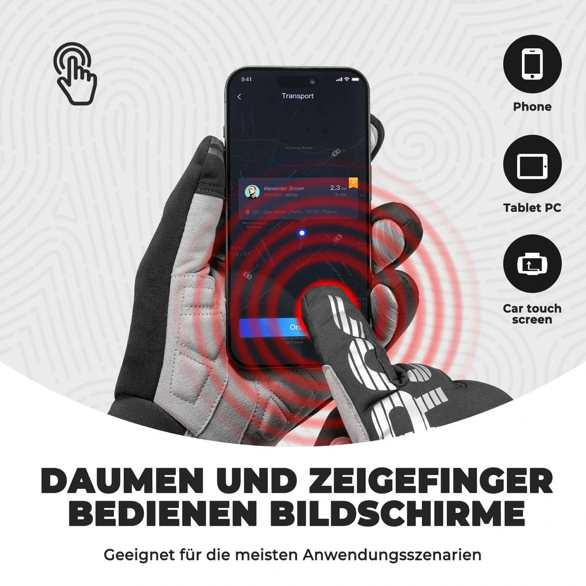 ROCKBROS Fiets handschoenen Winter Thinsulate Warme handschoenen Touchscreen