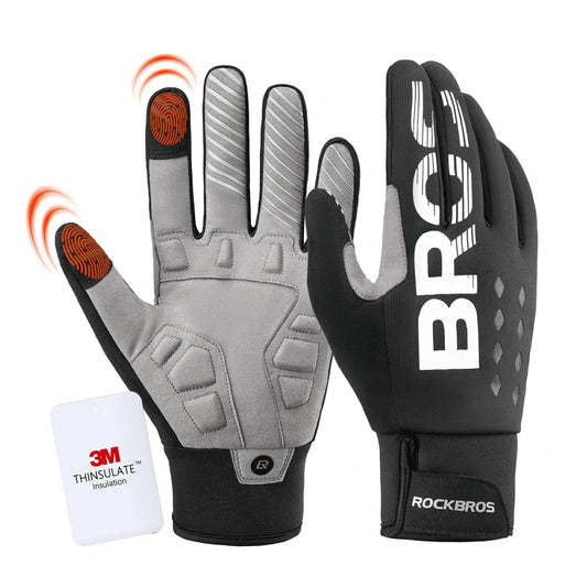 ROCKBROS Fiets handschoenen Winter Thinsulate Warme handschoenen Touchscreen