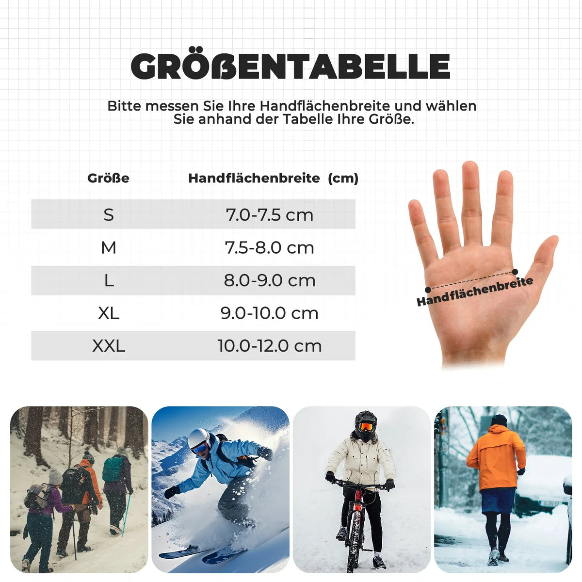 ROCKBROS Fiets handschoenen Winter Thinsulate Warme handschoenen Touchscreen