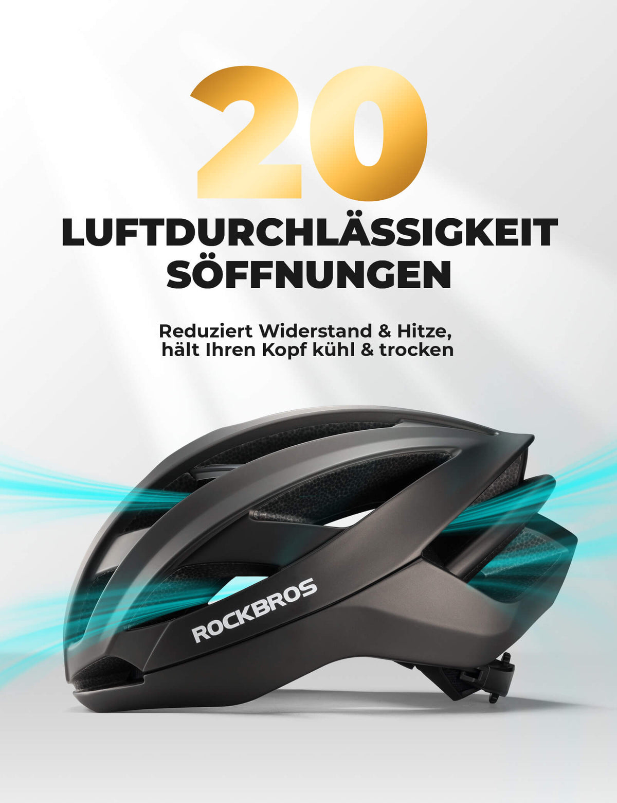 ROCKBROS Fietshelm met versterkingsframe 58-62cm