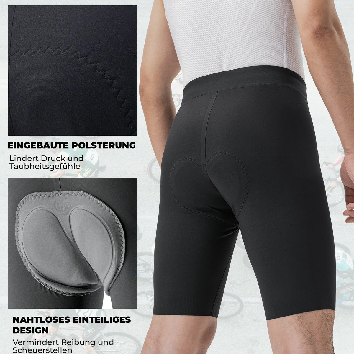ROCKBROS Fietsbroek Kort Gevoerd Heren