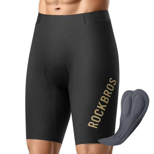 ROCKBROS Fietsbroek Kort Heren, Gepolsterd 3D Snit Wielrenbroek