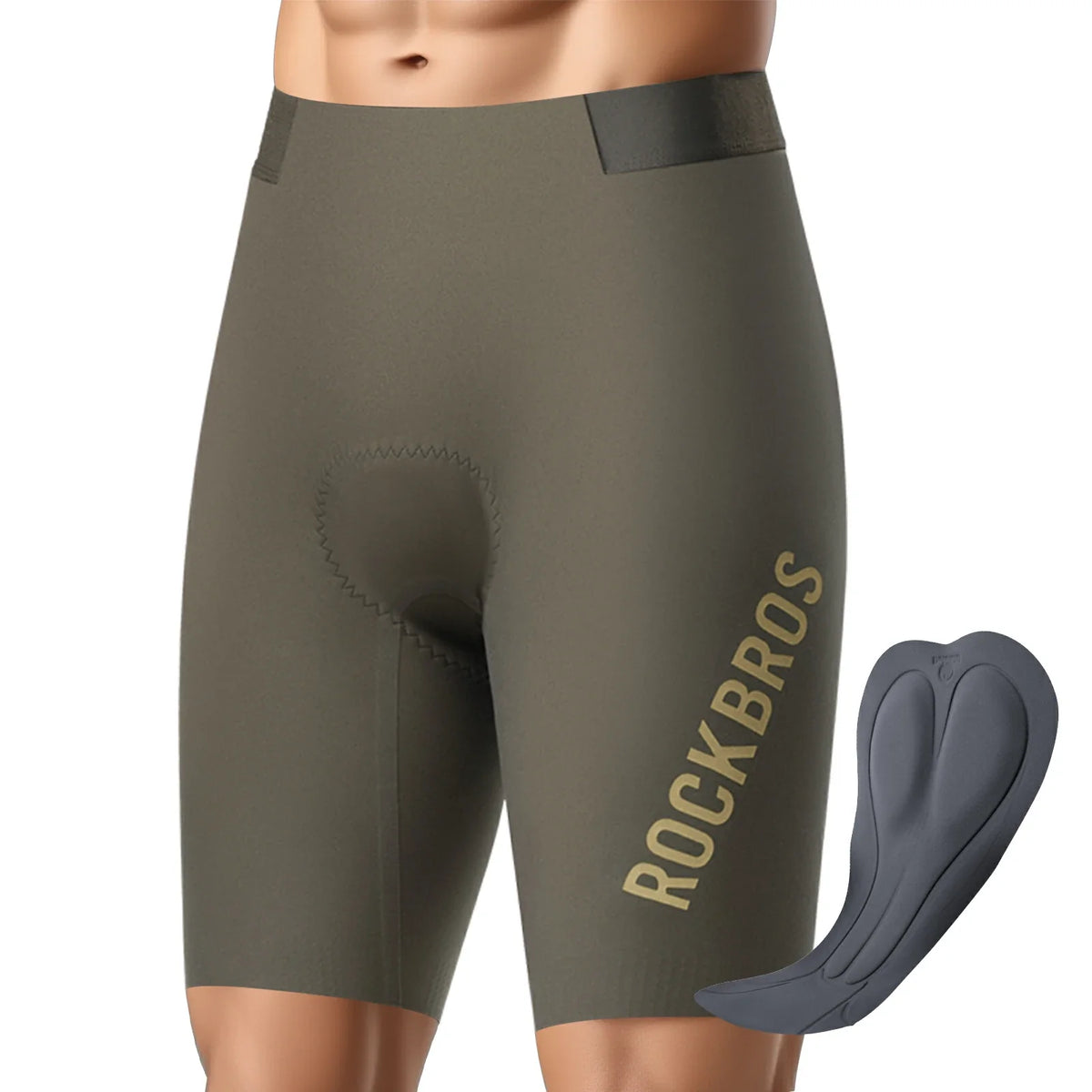 ROCKBROS Fietsbroek Kort Heren, Gepolsterd 3D Snit Wielrenbroek