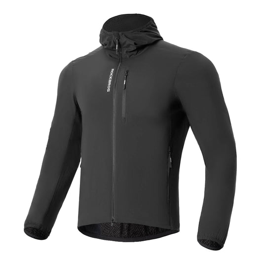 ROCKBROS Fietsjack Heren Warm Winddicht Waterafstotend Met Fleece Reflecterend