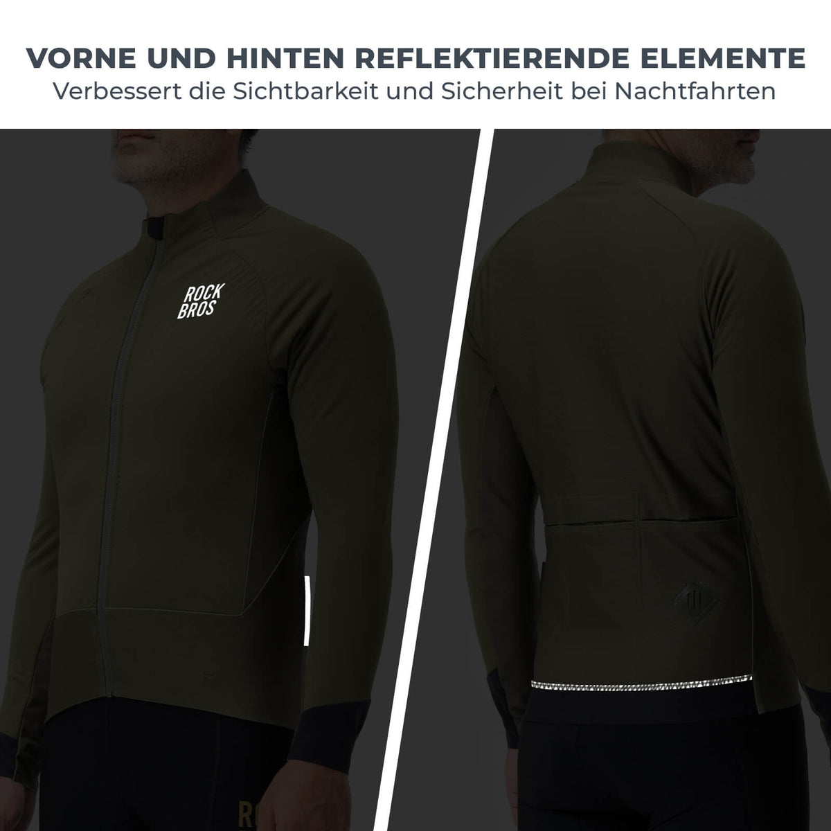 ROCKBROS Fietsjas met reflecterende elementen Ademend & Praktisch Heren