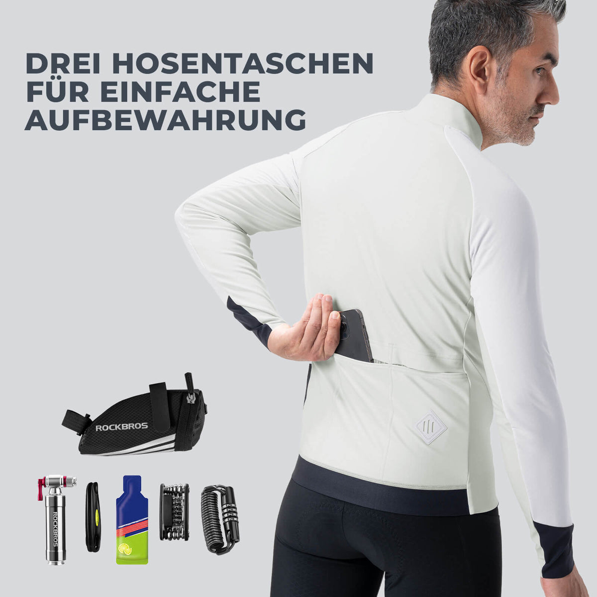 ROCKBROS Fietsjas met reflecterende elementen Ademend & Praktisch Heren