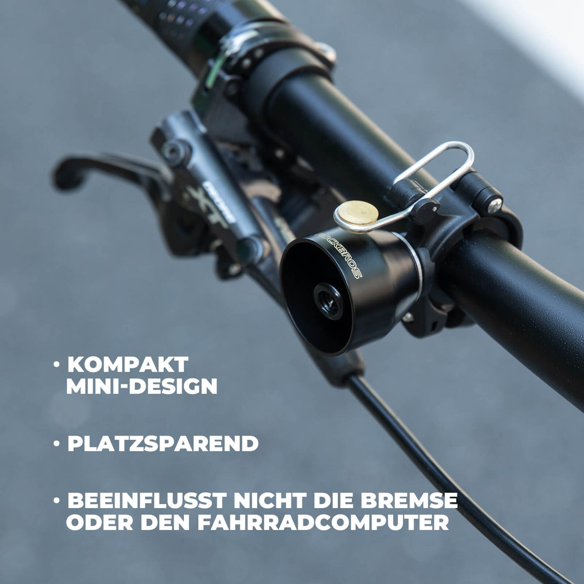 ROCKBROS Fietsbel Mini 90dB - Koperlegering & Universeel compatibel