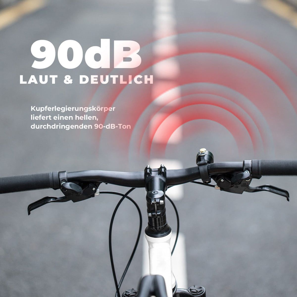 ROCKBROS Fietsbel Mini 90dB - Koperlegering & Universeel compatibel
