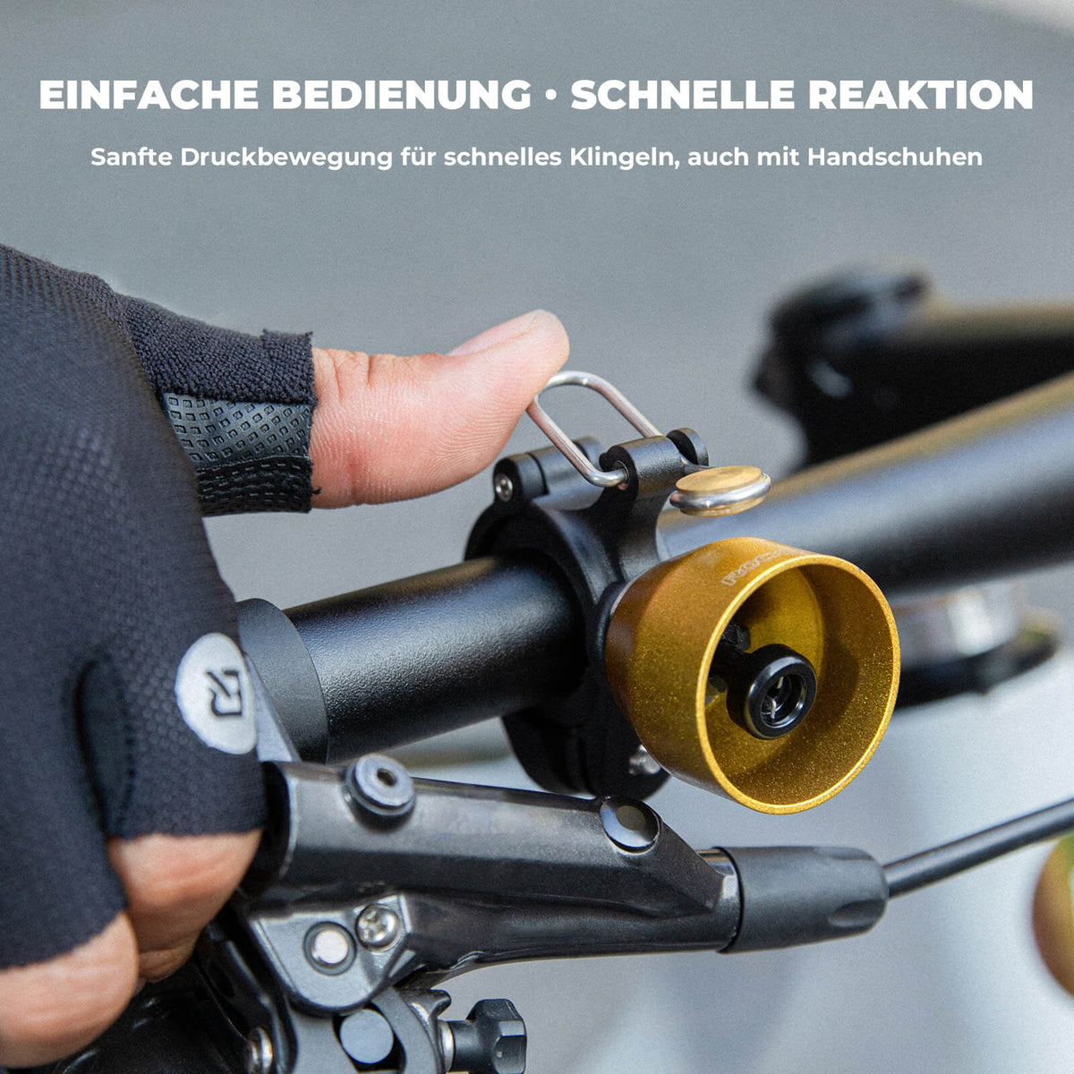 ROCKBROS Fietsbel Mini 90dB - Koperlegering & Universeel compatibel