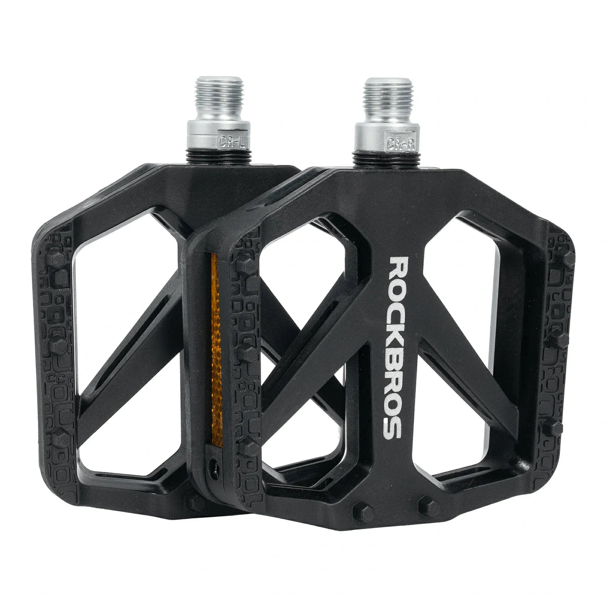 ROCKBROS Fietspedalen van nylon met reflectoren, antislip lichte brede platform
