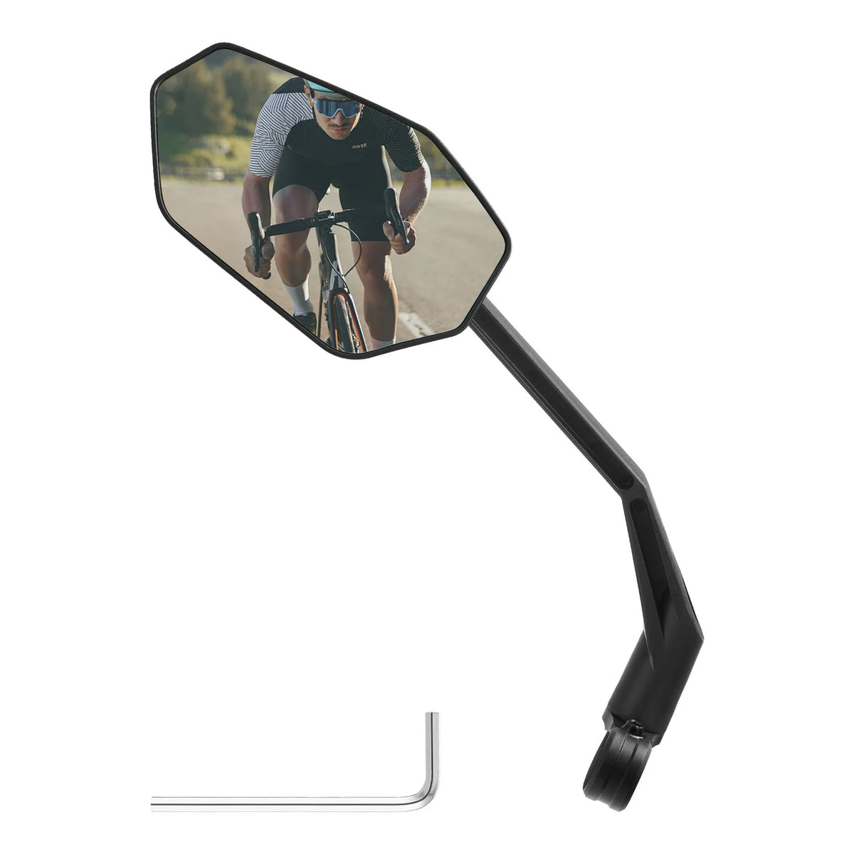 ROCKBROS Fietspiegel, 360° Verstelbaar Vrij van Verblinding, Convexe Spiegel met HD-Glas Breekvast