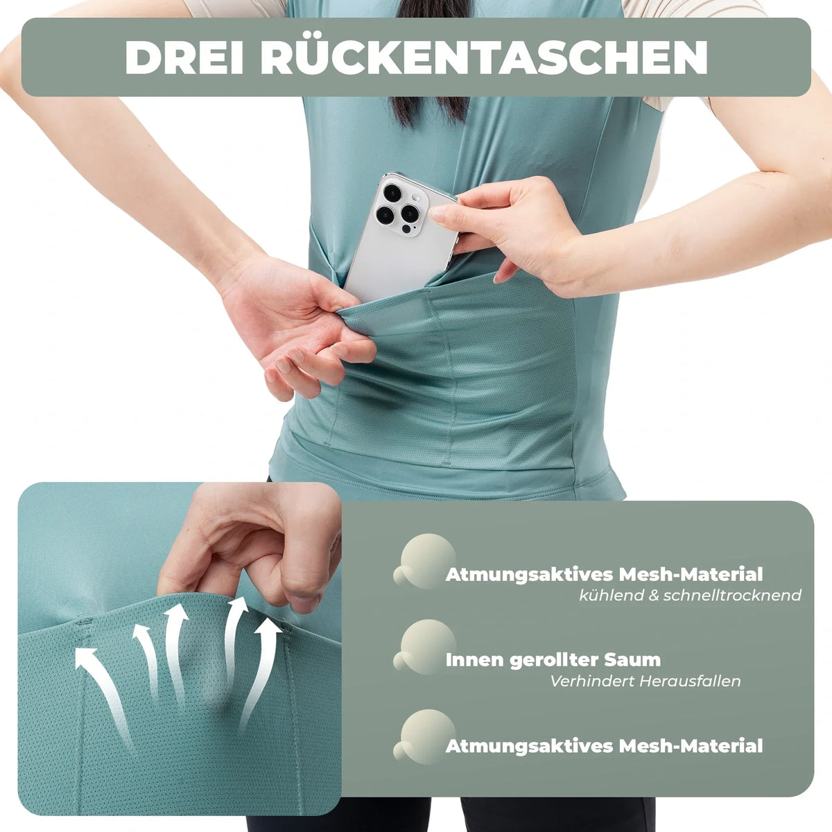 ROCKBROS Fietstrui Dames Zomer Kortadem Ademend Wielrentrui
