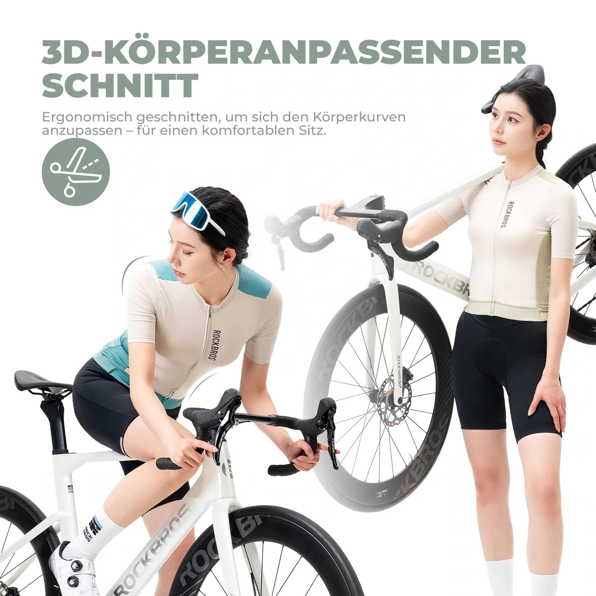 ROCKBROS Fietstrui Dames Zomer Kortadem Ademend Wielrentrui