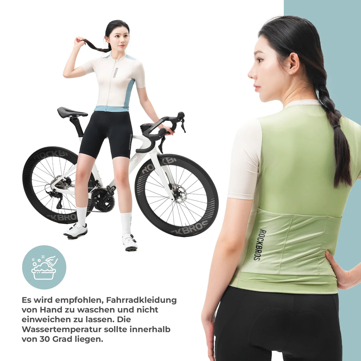 ROCKBROS Fietstrui Dames Zomer Kortadem Ademend Wielrentrui