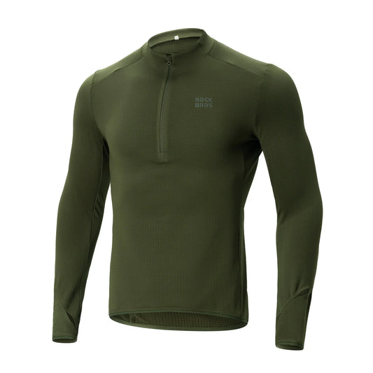 ROCKBROS Fietstrui Wielrentrui Langarm Heren Winter Warm Fleece Snel Drogend Ademend