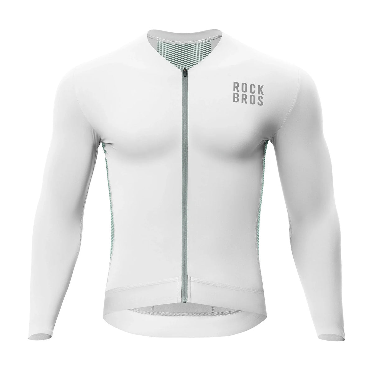 ROCKBROS Fietstrui Wielrentrui Lange Mouw Heren, Ademend en Snel drogend, Elastisch