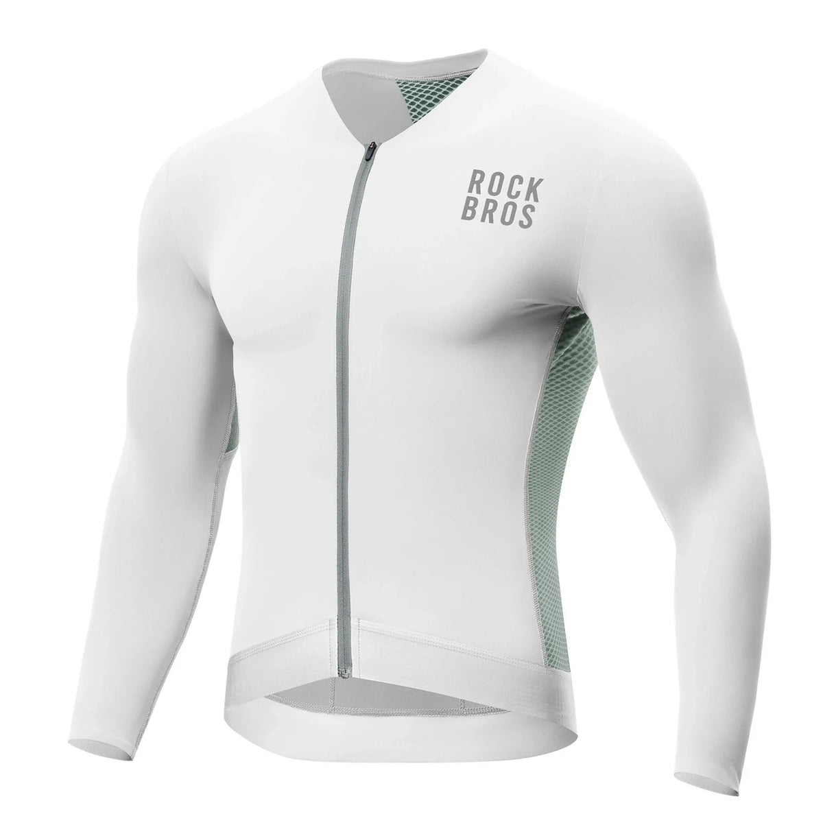 ROCKBROS Fietstrui Wielrentrui Lange Mouw Heren, Ademend en Snel drogend, Elastisch