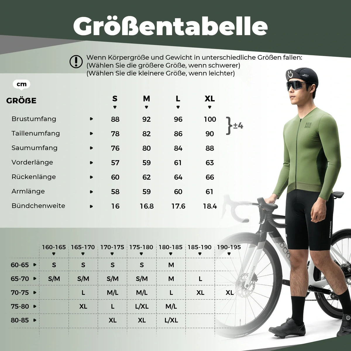 ROCKBROS Fietstrui Wielrentrui Lange Mouw Heren, Ademend en Snel drogend, Elastisch