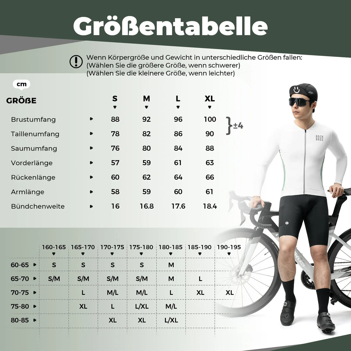 ROCKBROS Fietstrui Wielrentrui Lange Mouw Heren, Ademend en Snel drogend, Elastisch