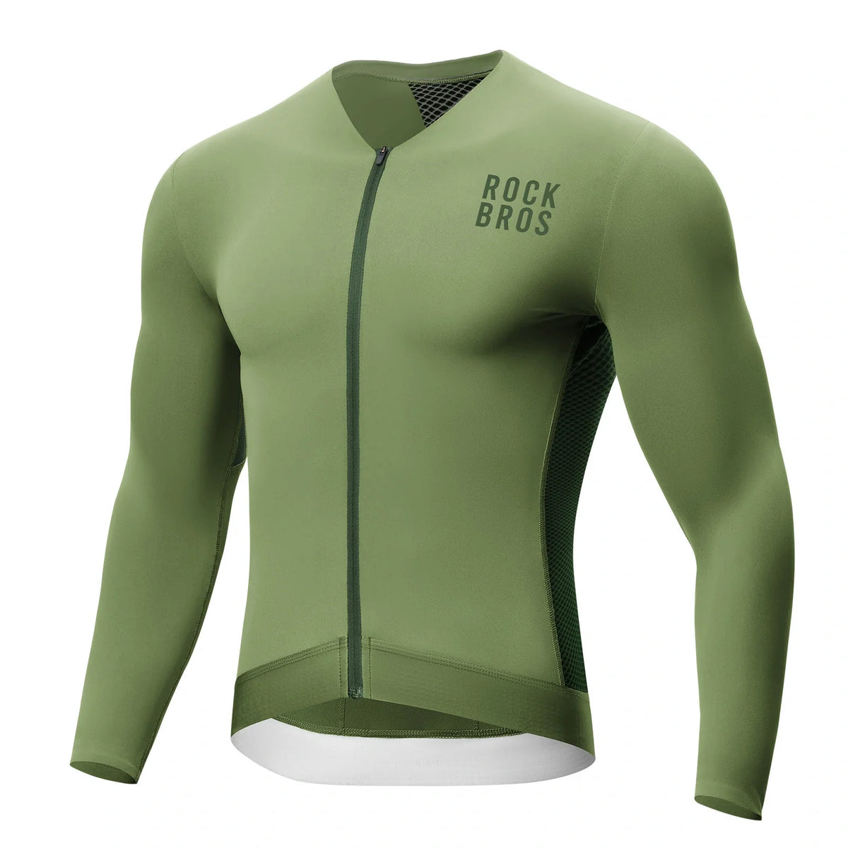 ROCKBROS Fietstrui Wielrentrui Lange Mouw Heren, Ademend en Snel drogend, Elastisch