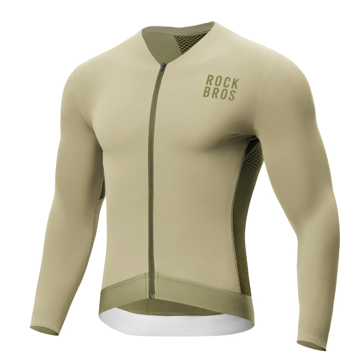 ROCKBROS Fietstrui Wielrentrui Lange Mouw Heren, Ademend en Snel drogend, Elastisch