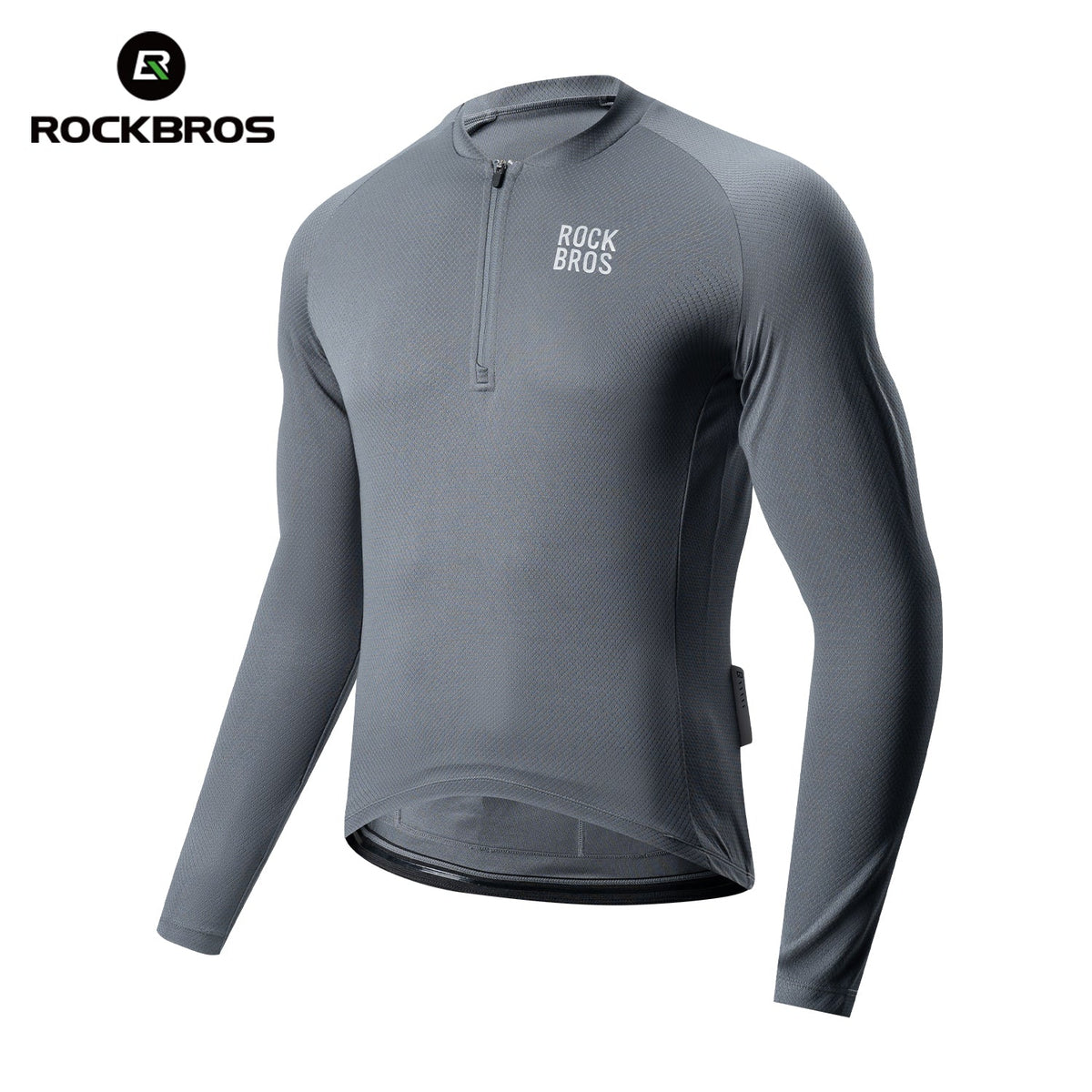 ROCKBROS Fietstrui met lange mouwen en korte rits aan de voorkant - Model YDCX011