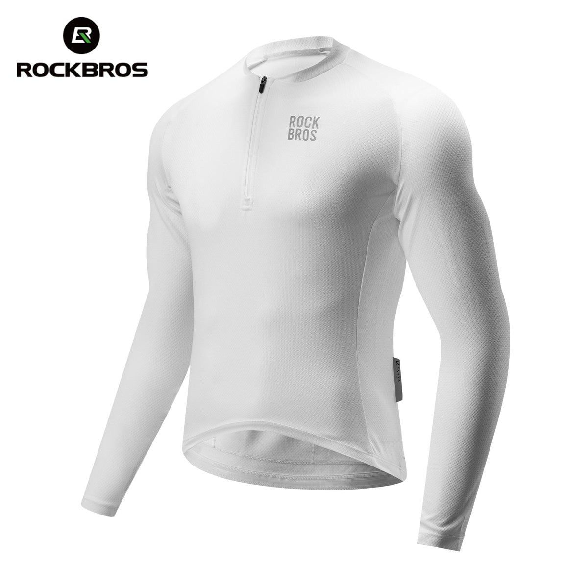 ROCKBROS Fietstrui met lange mouwen en korte rits aan de voorkant - Model YDCX011