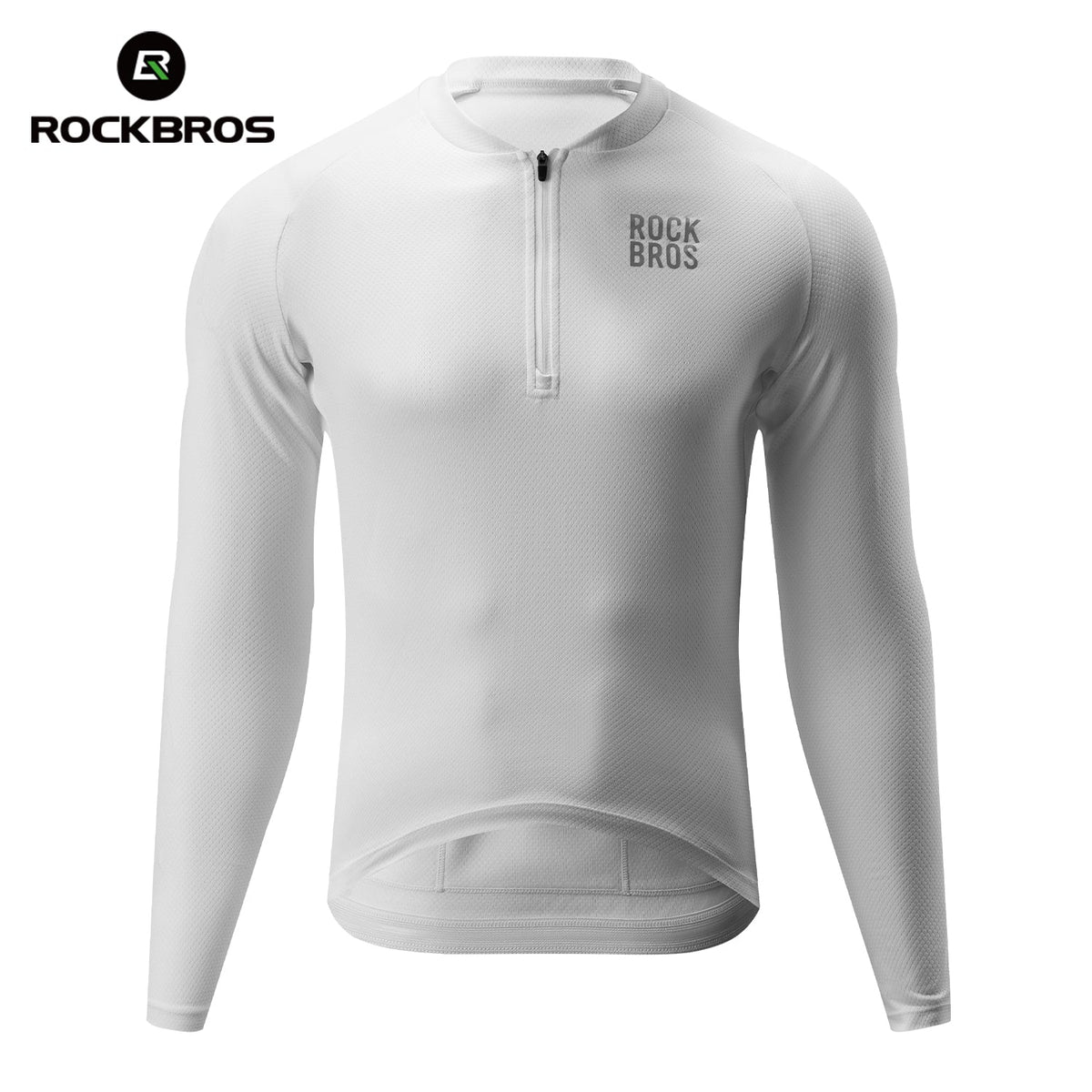 ROCKBROS Fietstrui met lange mouwen en korte rits aan de voorkant - Model YDCX011