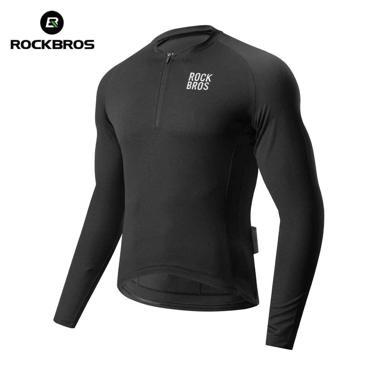 ROCKBROS Fietstrui met lange mouwen en korte rits aan de voorkant - Model YDCX011
