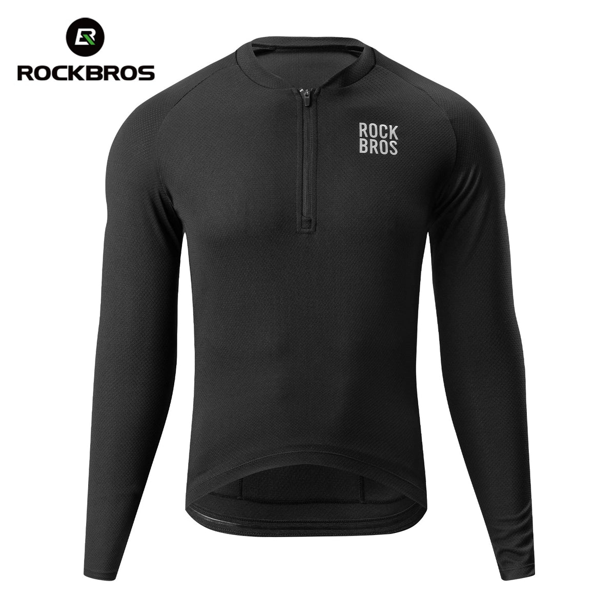 ROCKBROS Fietstrui met lange mouwen en korte rits aan de voorkant - Model YDCX011