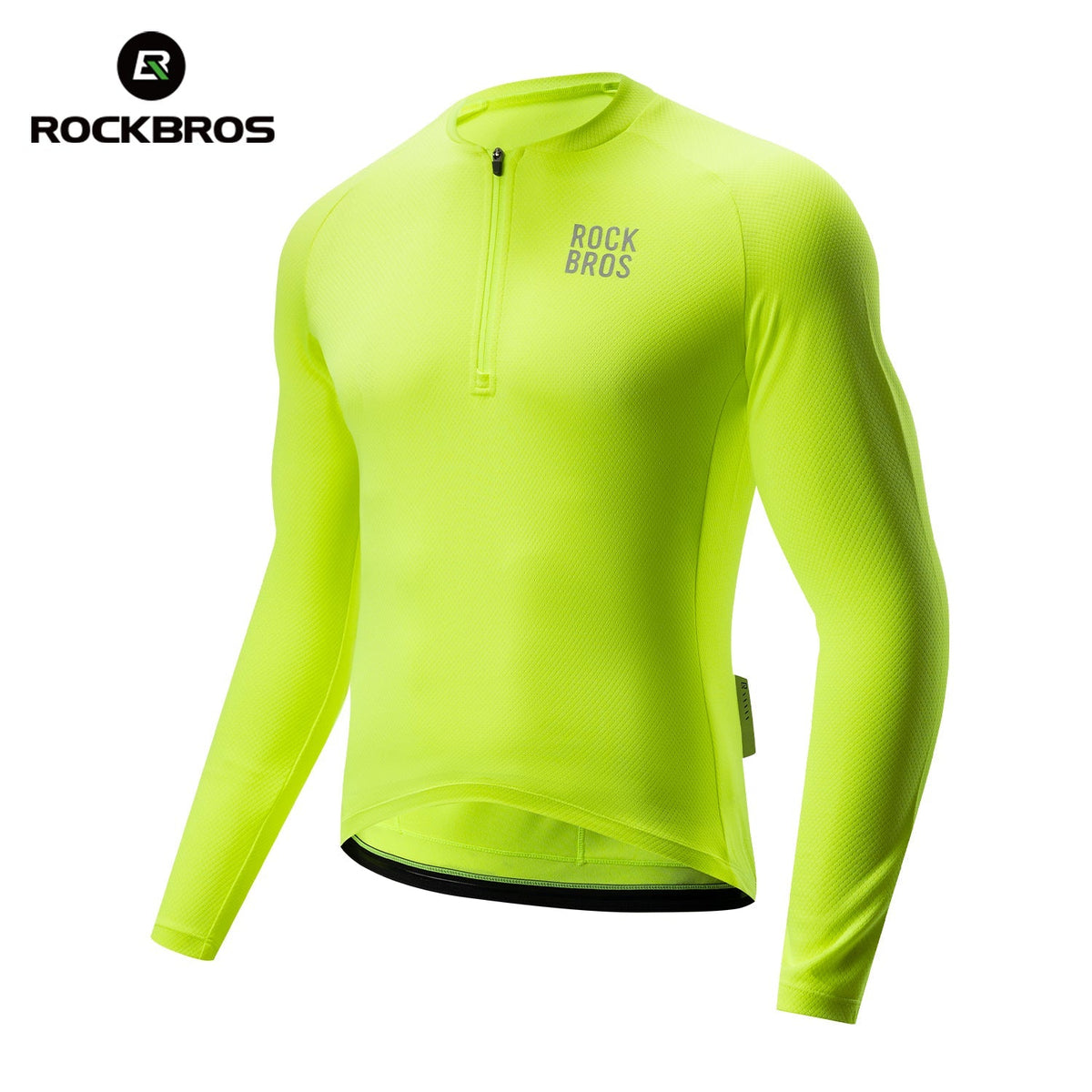 ROCKBROS Fietstrui met lange mouwen en korte rits aan de voorkant - Model YDCX011