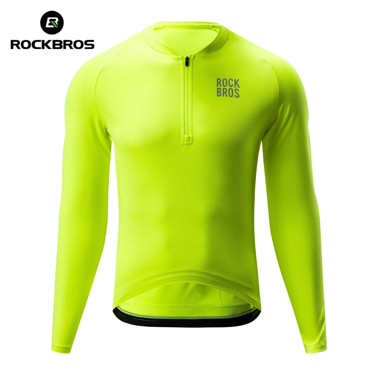 ROCKBROS Fietstrui met lange mouwen en korte rits aan de voorkant - Model YDCX011