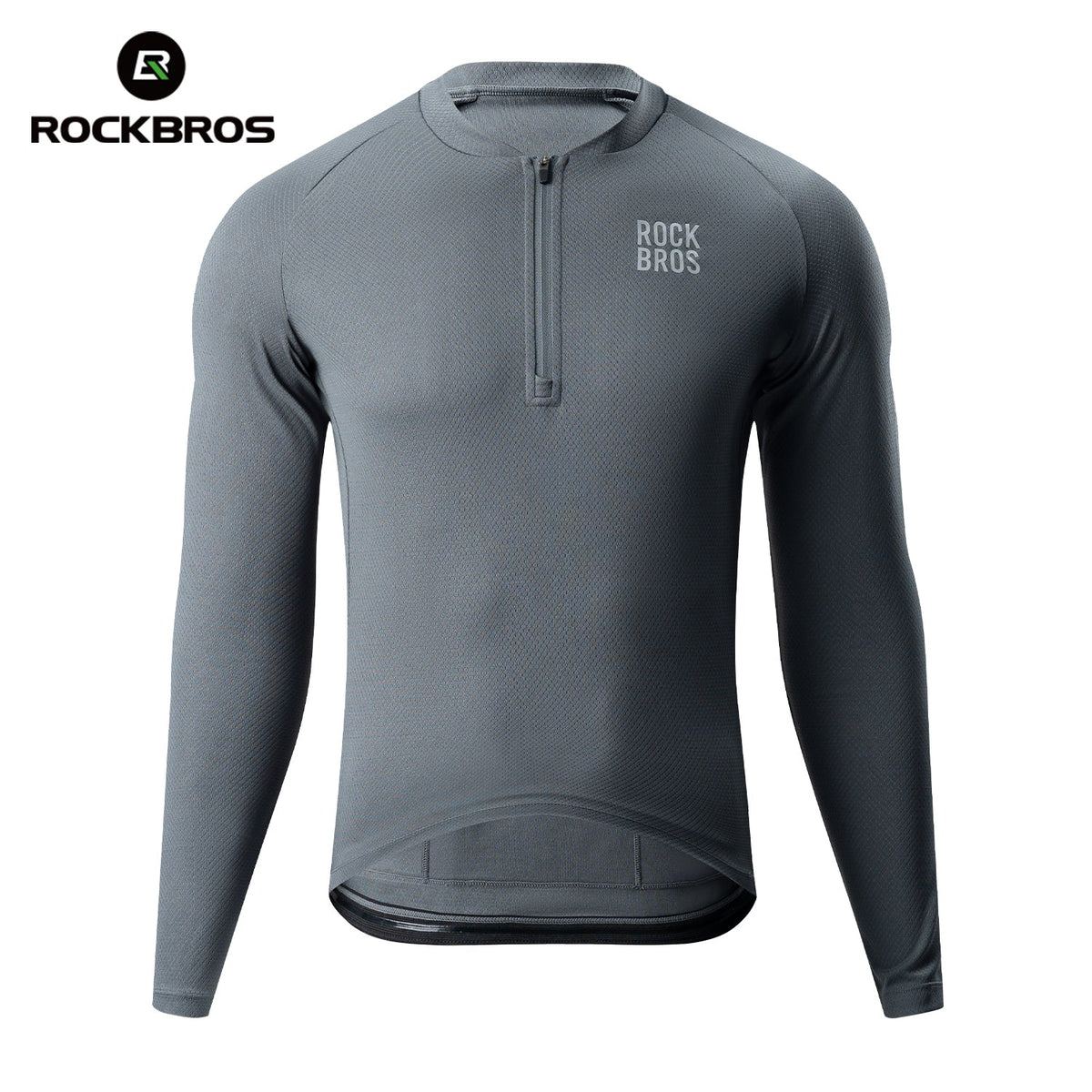 ROCKBROS Fietstrui met lange mouwen en korte rits aan de voorkant - Model YDCX011