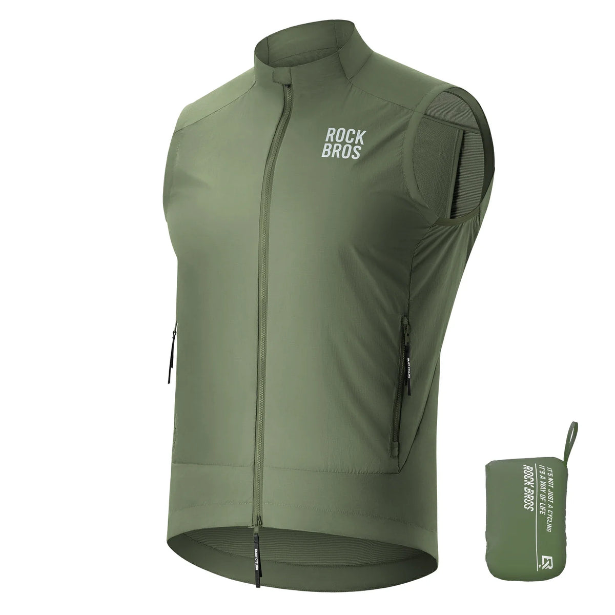 ROCKBROS Fietsvest Winddicht Licht Ademend Snel drogend, Opvouwbaar Fietsvest