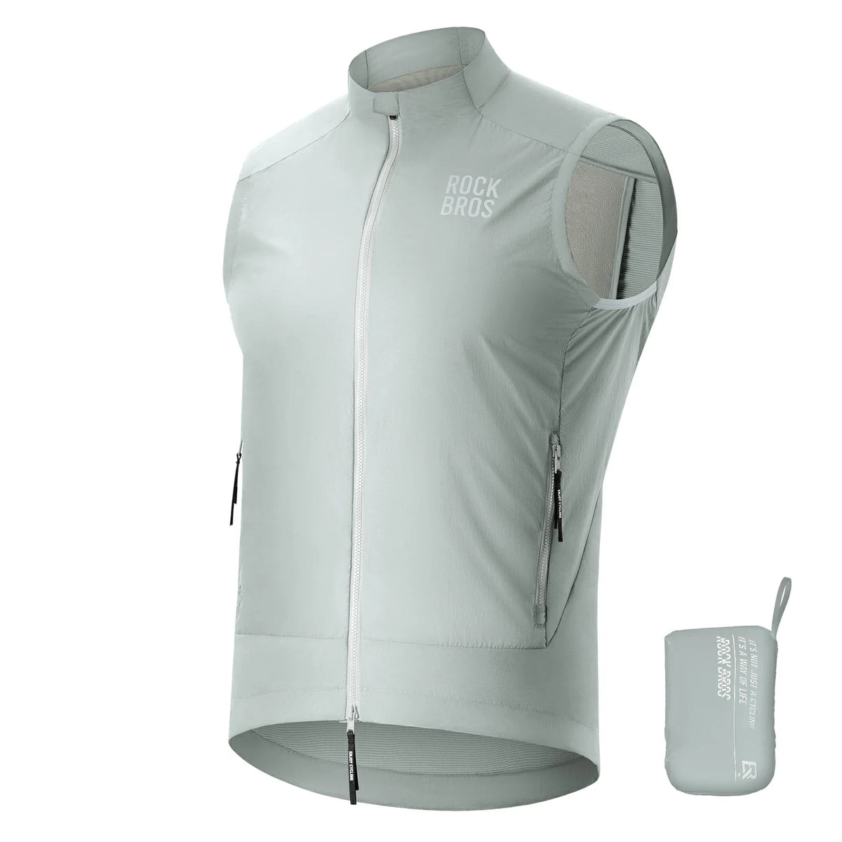 ROCKBROS Fietsvest Winddicht Licht Ademend Snel drogend, Opvouwbaar Fietsvest