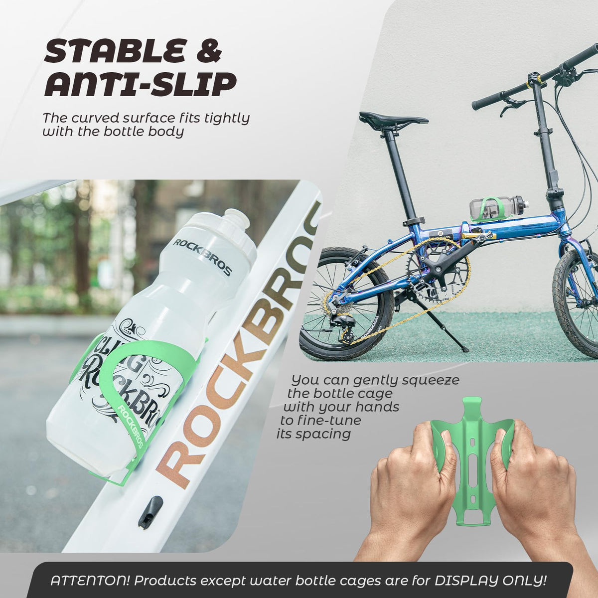 ROCKBROS Flesshouder Fiets Drinkfleshouder Aluminiumlegering Lichtgewicht
