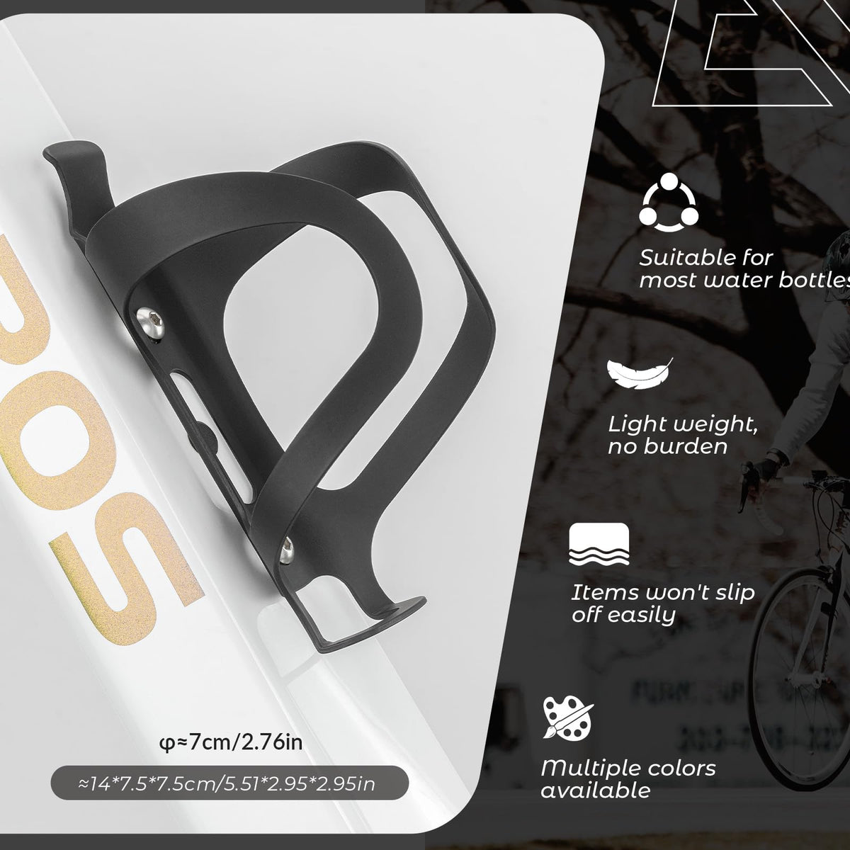 ROCKBROS Flesshouder Fiets Drinkfleshouder Aluminiumlegering Lichtgewicht