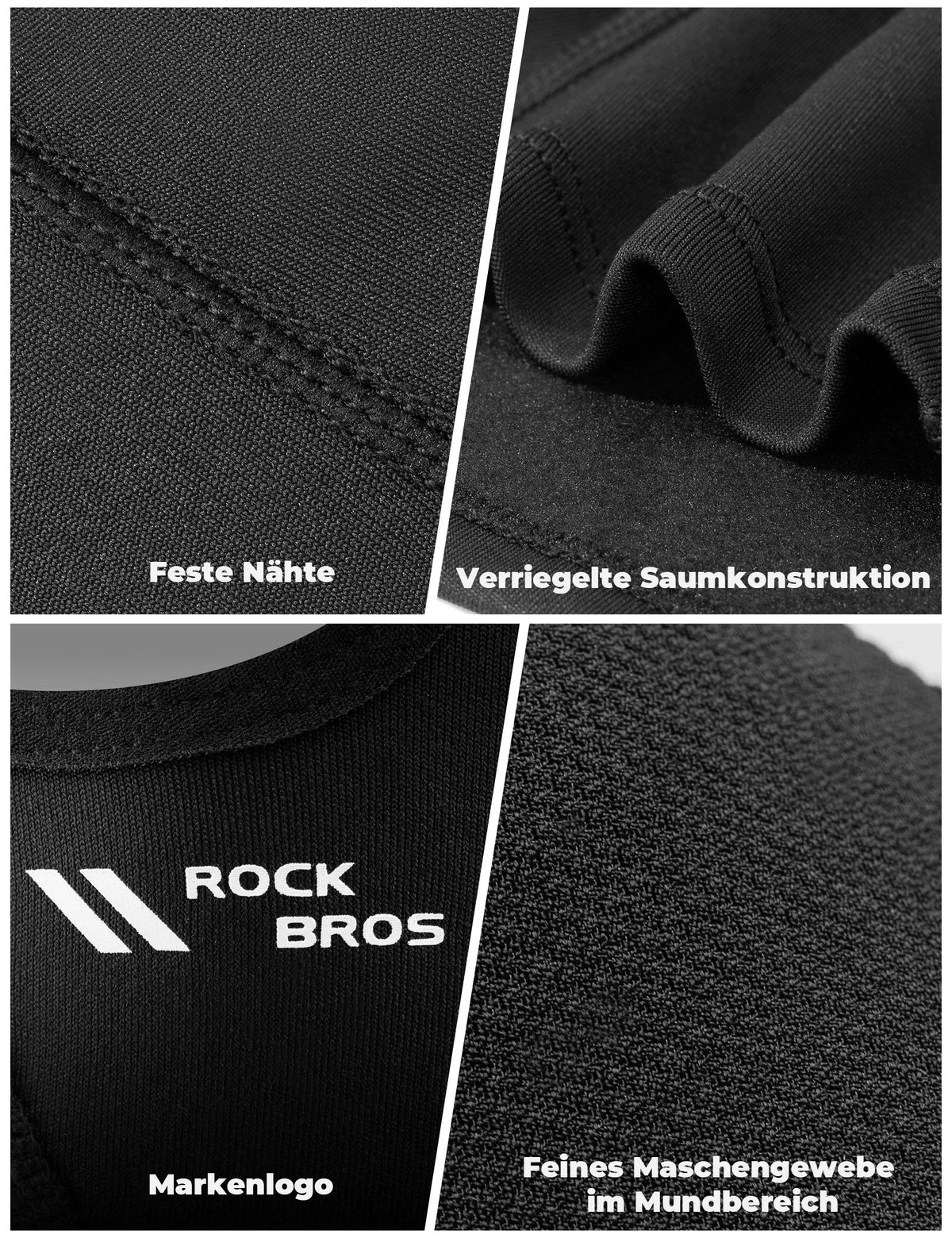 ROCKBROS Fleece Winter Stormmasker Ademende Balaclava Skimasker