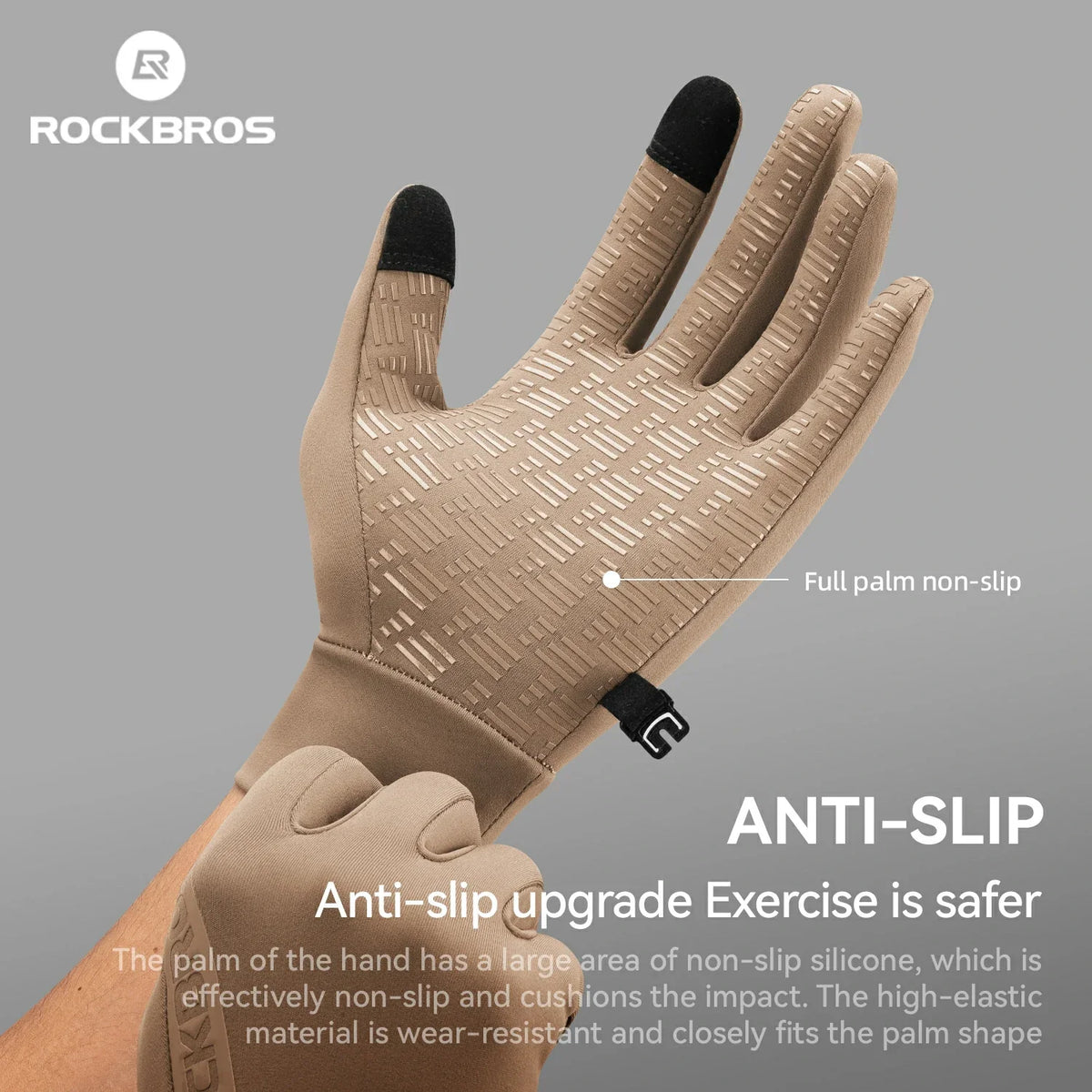 ROCKBROS Graphene Winter-fiets handschoenen van 5°C tot 15°C