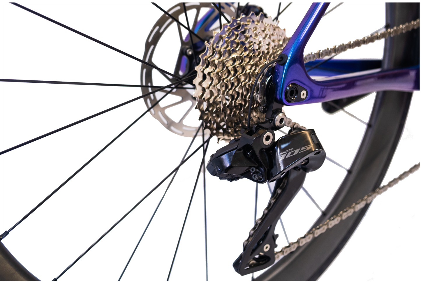 RINOS Volledig Carbon Racefiets 700C Shimano 105 Di2 R7150 24 Versnellingen Odin 6.1