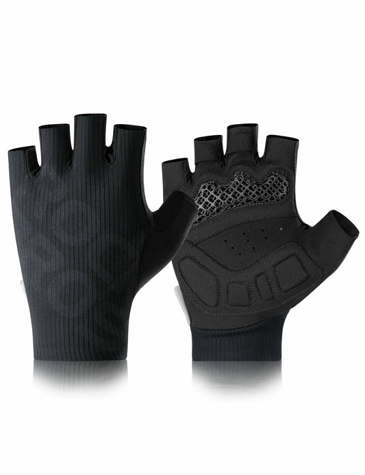 ROCKBROS Halve vinger fiets handschoenen zomer elastisch & ademend, antislip- en dempingskussens
