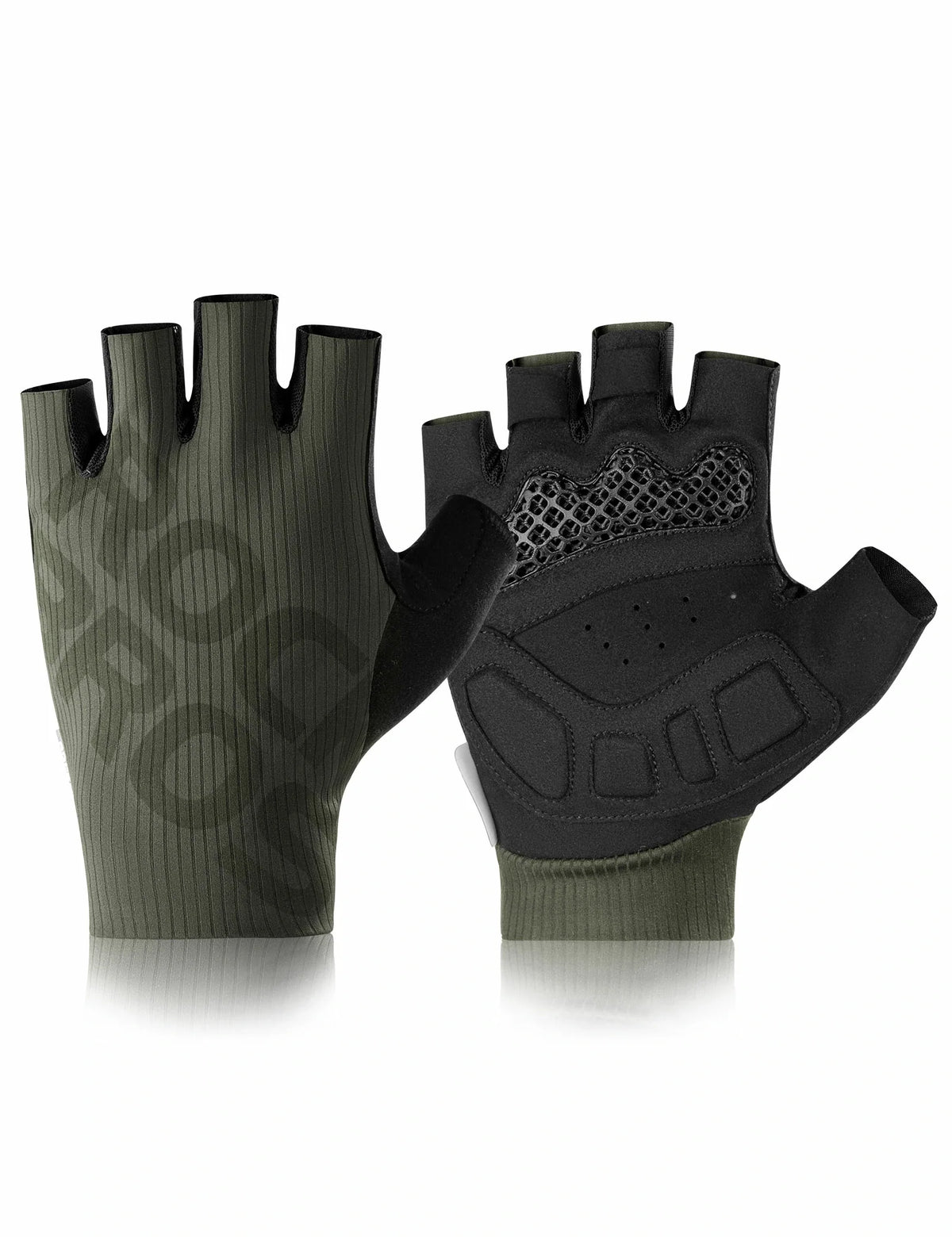 ROCKBROS Halve vinger fiets handschoenen zomer elastisch & ademend, antislip- en dempingskussens