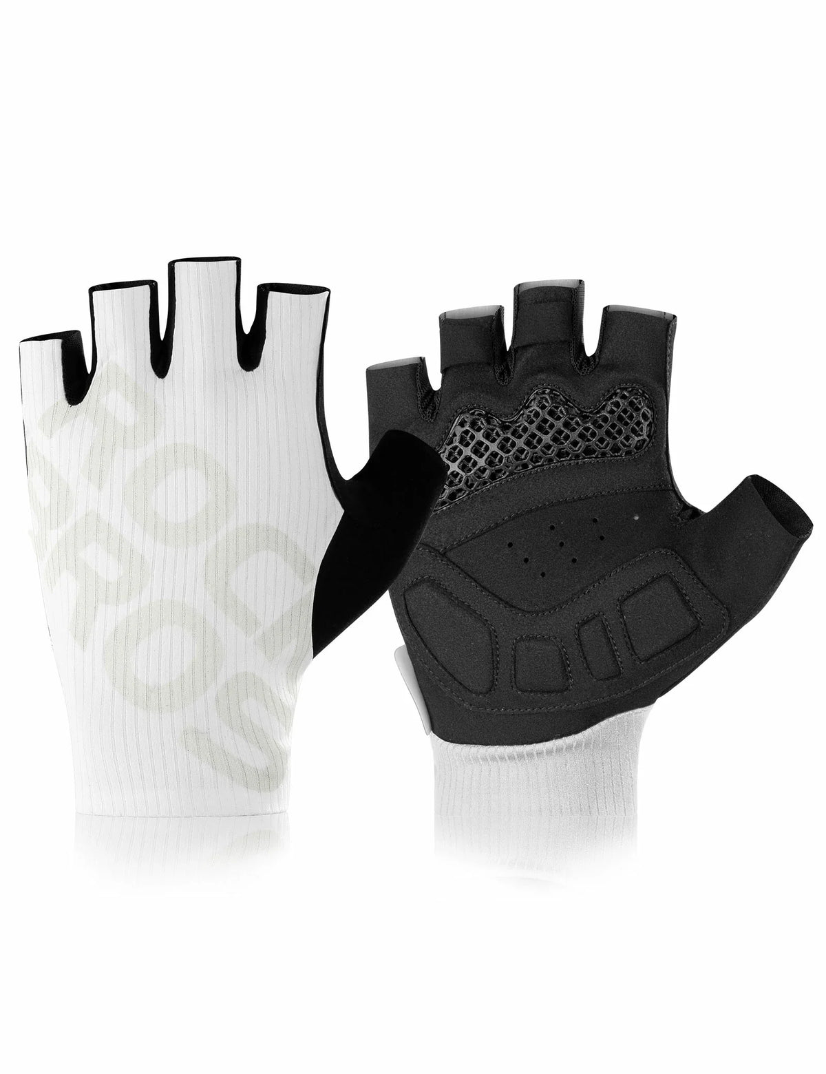 ROCKBROS Halve vinger fiets handschoenen zomer elastisch & ademend, antislip- en dempingskussens