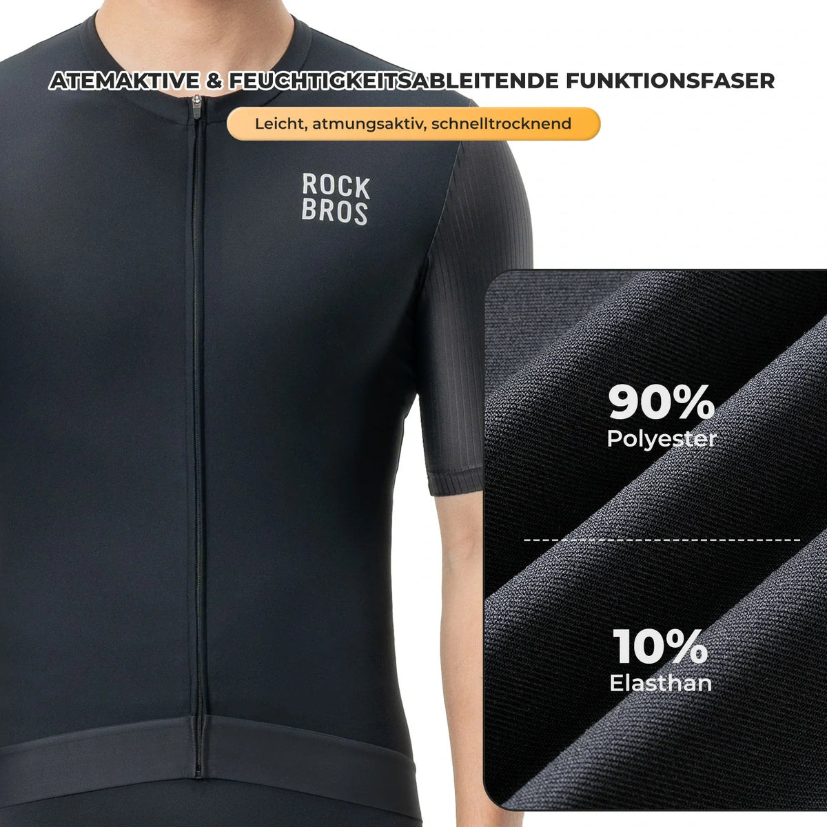 ROCKBROS Heren Fietstricot Korte Mouw