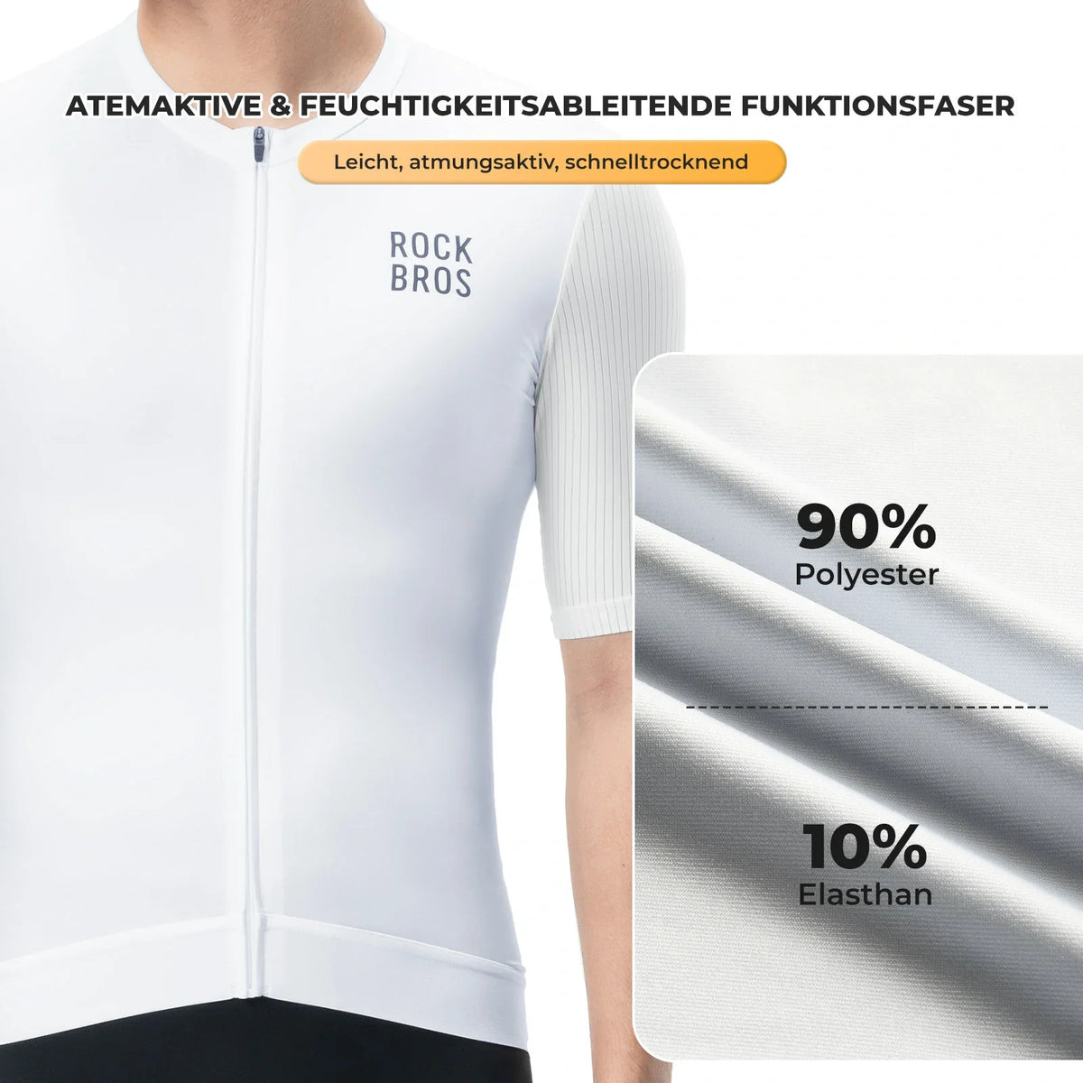 ROCKBROS Heren Fietstricot Korte Mouw