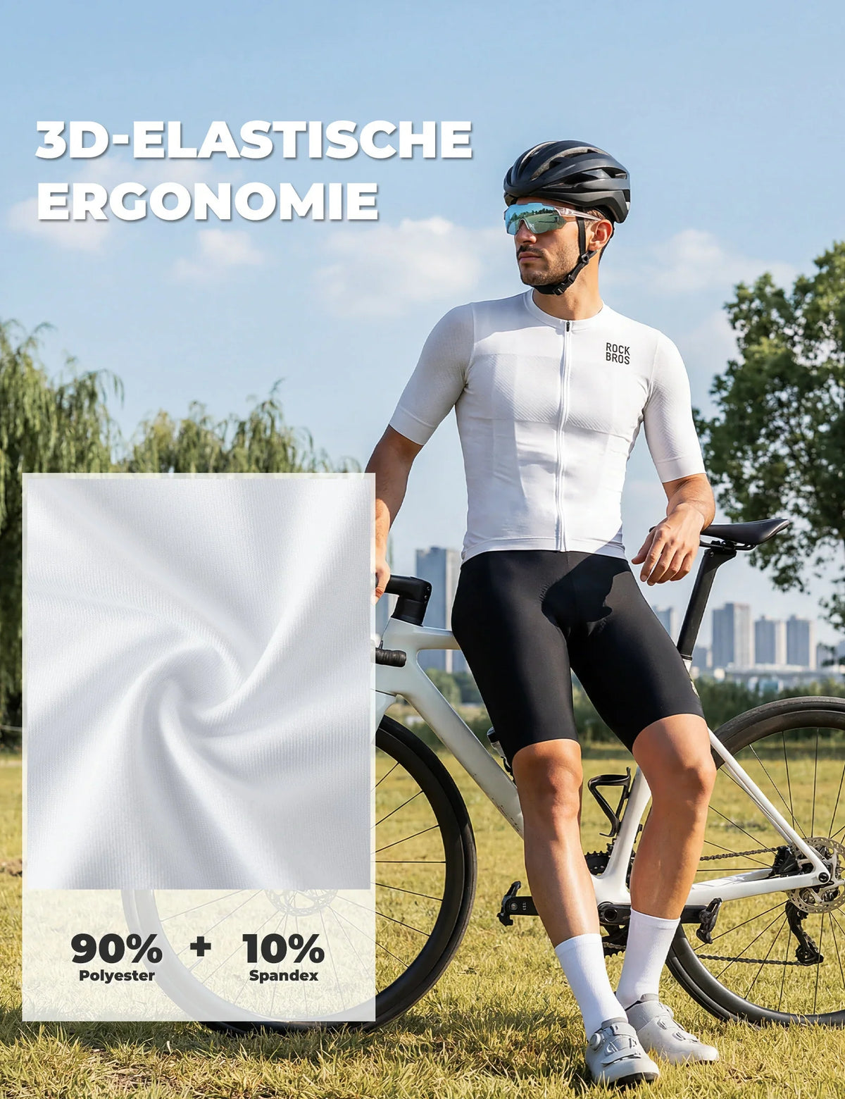 ROCKBROS Heren Korte Mouw Fietstrui