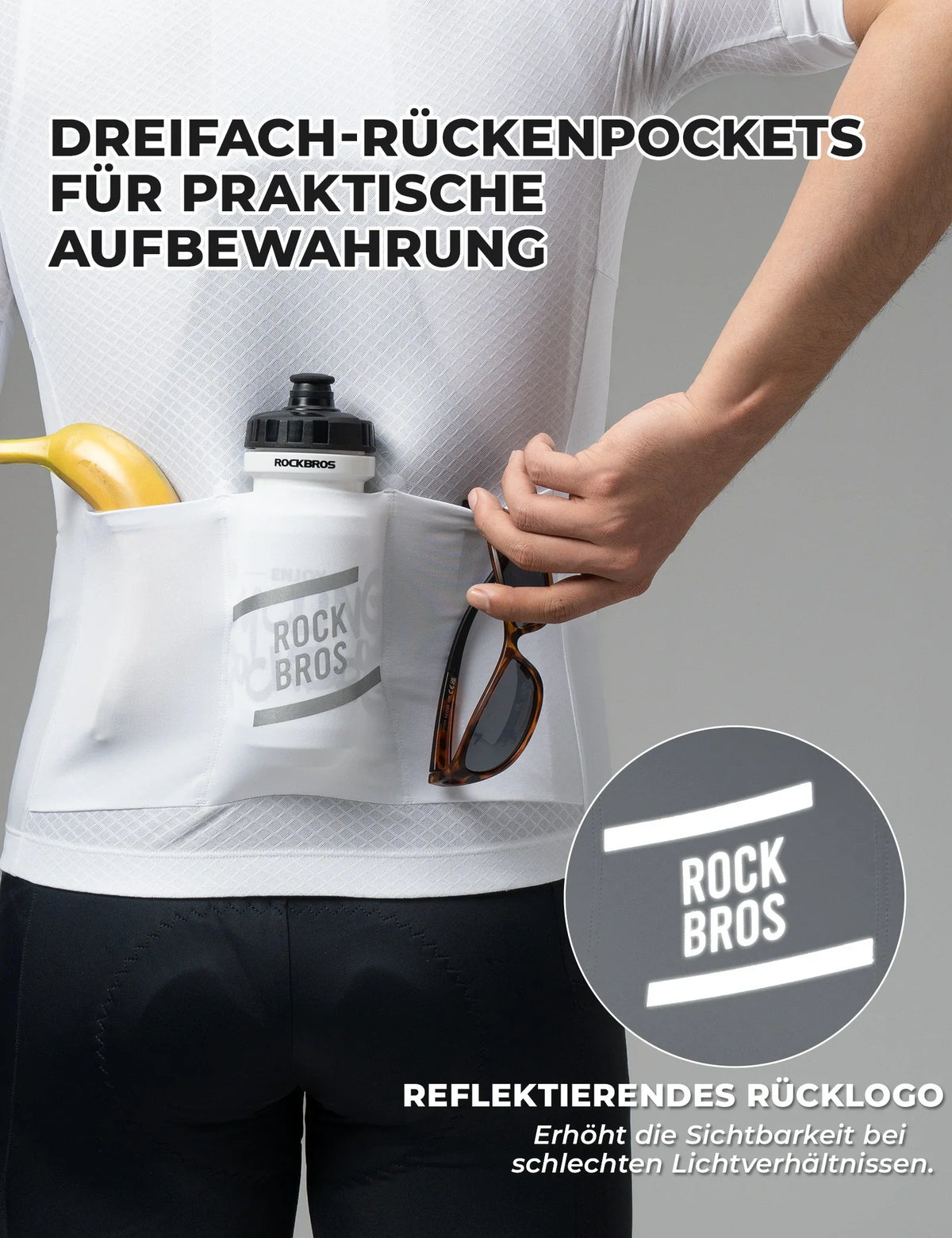 ROCKBROS Heren Korte Mouw Fietstrui