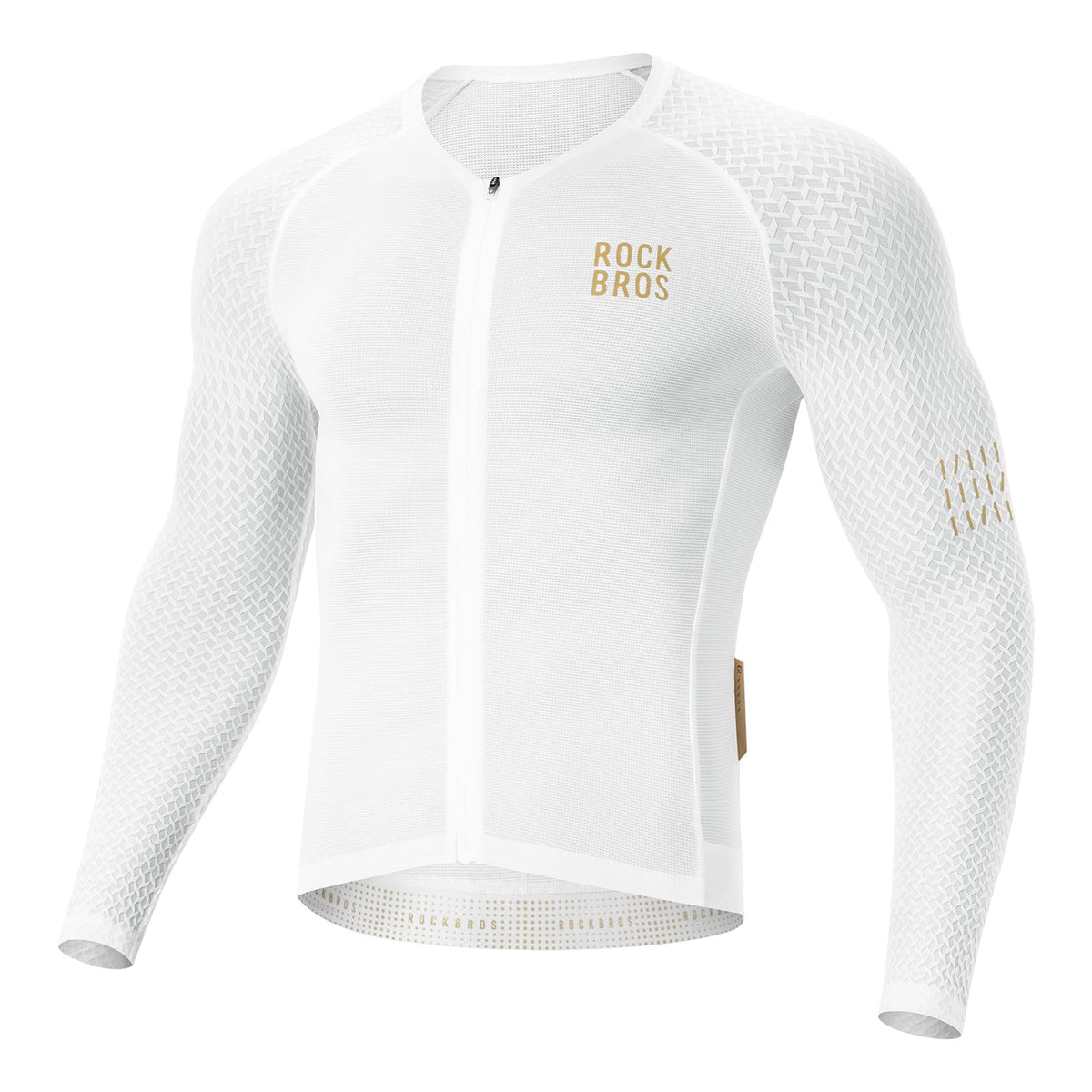ROCKBROS Heren Langarm-Fietsshirt Ademend Reflecterend met 3D-Snit