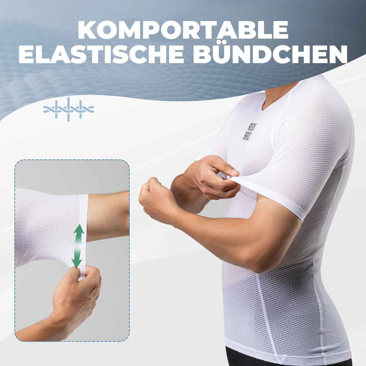 ROCKBROS Ademend Korte mouw Ondershirt Heren
