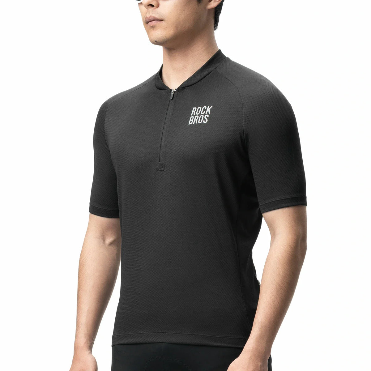 ROCKBROS Heren Fietsshirt Korte mouw Fietsshirt Wielrenshirt Ademend Snel drogend